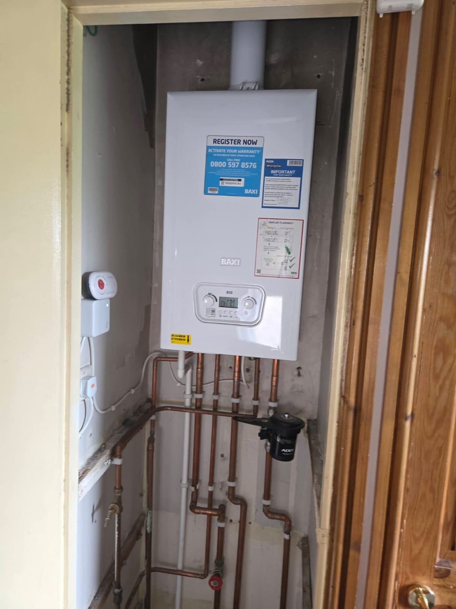Boiler installation & pipework tidy-up