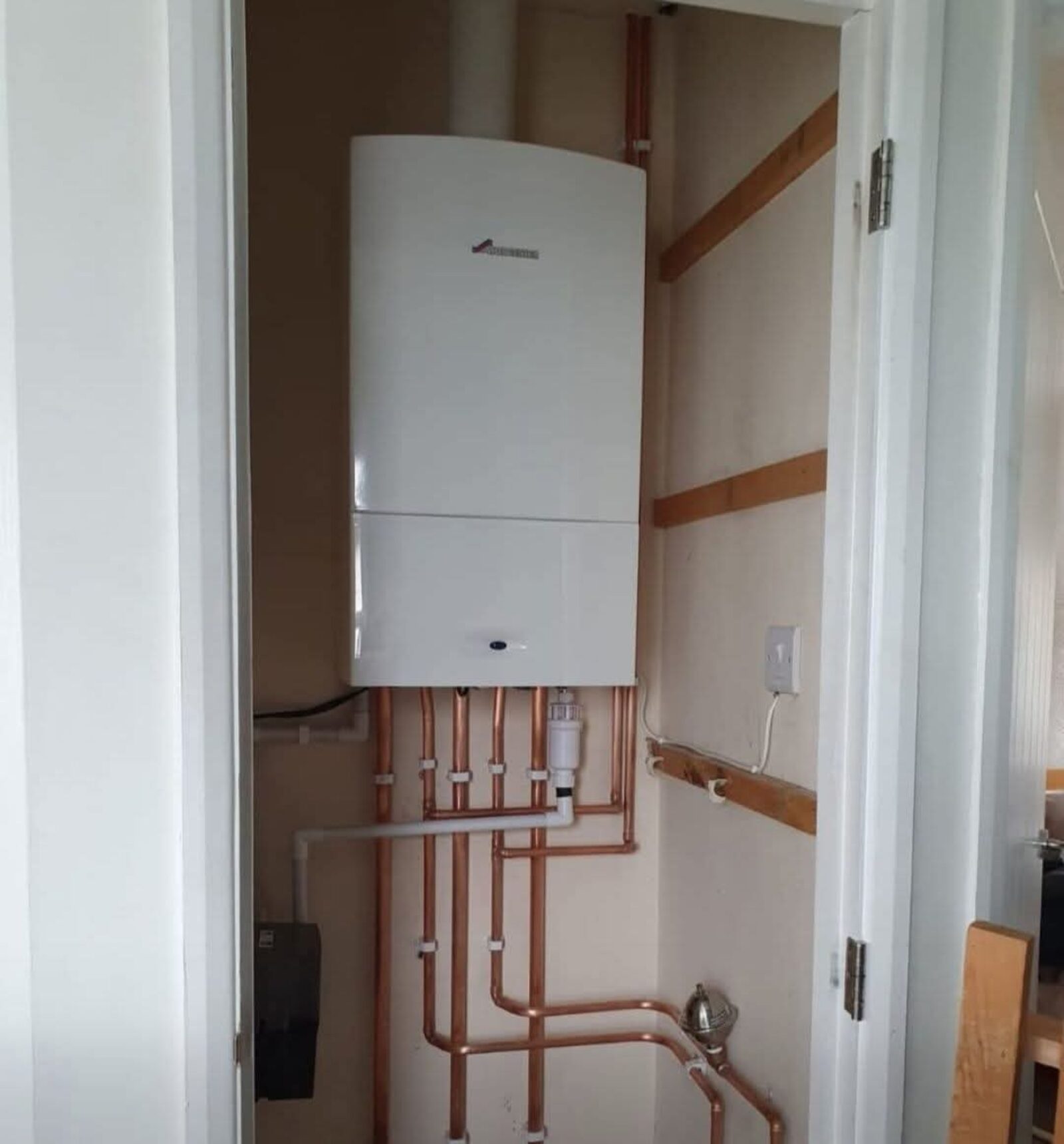New combi boiler installation